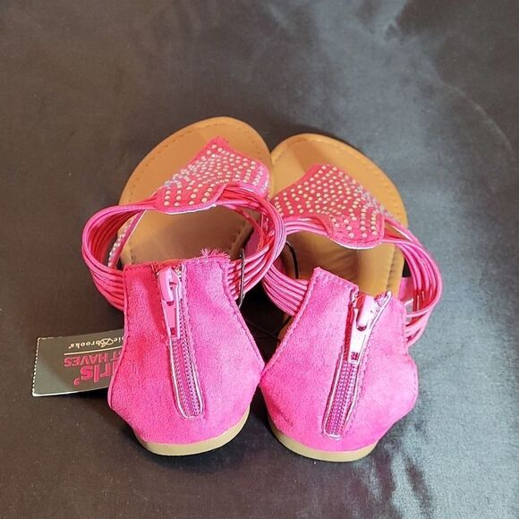BRAND NEW BOBBIE BROOKS PINK SANDAL - Picture 5 of 12